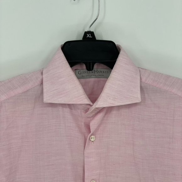 Gieves & Hawkes Mens Pink Dress Shirt - Picture 4 of 5